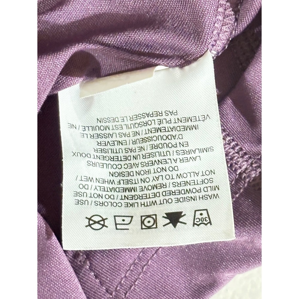 Nike Running Dri-FIT Short Sleeve Top Purple Women XS/S Reflective Mesh Panels - Picture 8 of 10